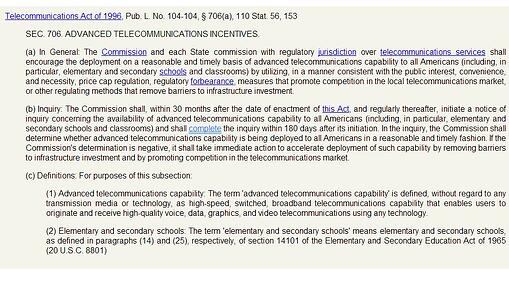 Section 206 Net Neutrality