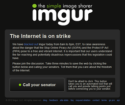 imgur Homepage