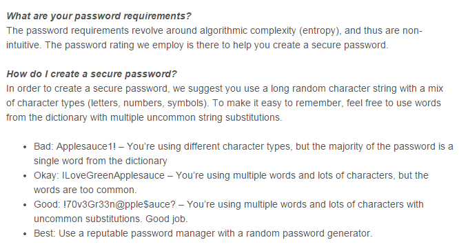 A complicated password is the best password.  Even if it's hardly coherent.