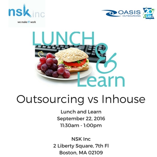 Outsourcing Lunch and Learn